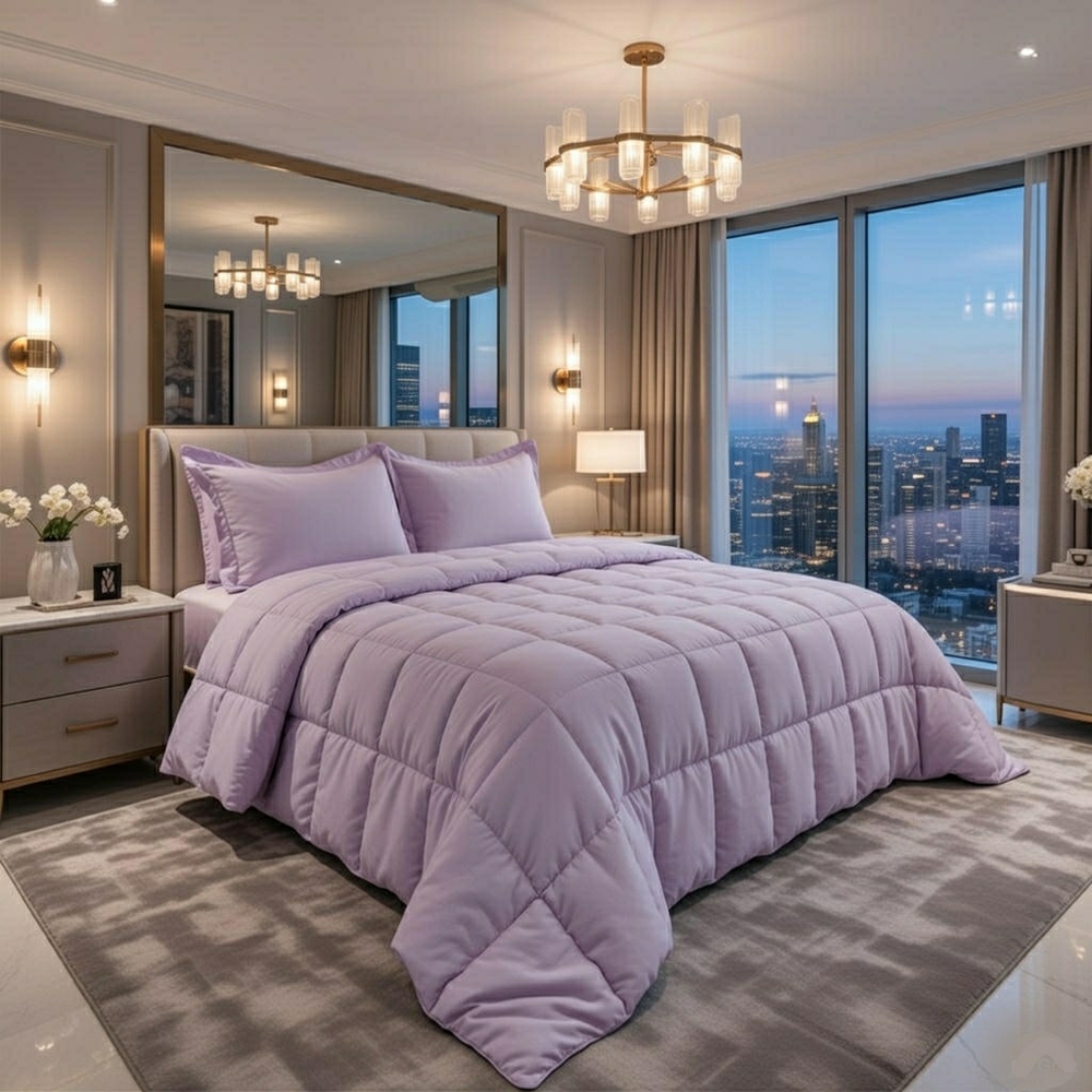 Concierge Collection Down Alternative Blanket Full/Queen Lavender